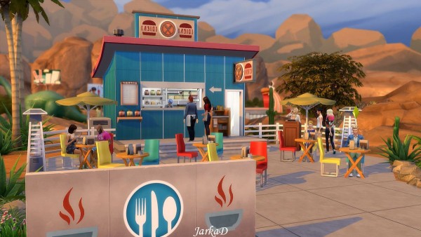  JarkaD Sims 4: Bistro Maxis