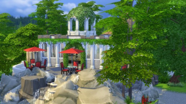  Ihelen Sims: Cafe in the Park by fatalist