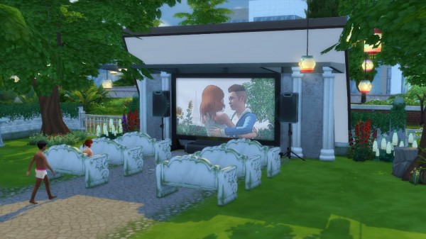  Ihelen Sims: Cafe in the Park by fatalist