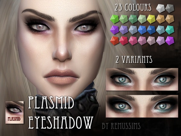  The Sims Resource: Plasmid Eyeshadow by RemusSirion