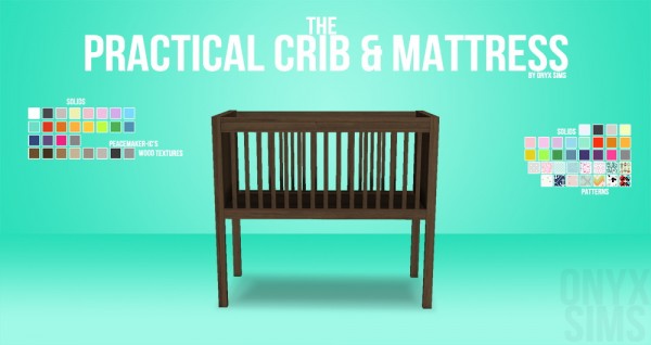  Onyx Sims: The Practical Crib & Mattress