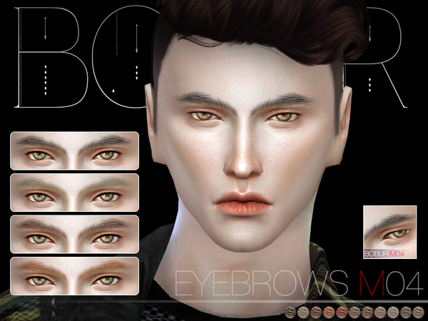  The Sims Resource: Bobur Eyebrows M04