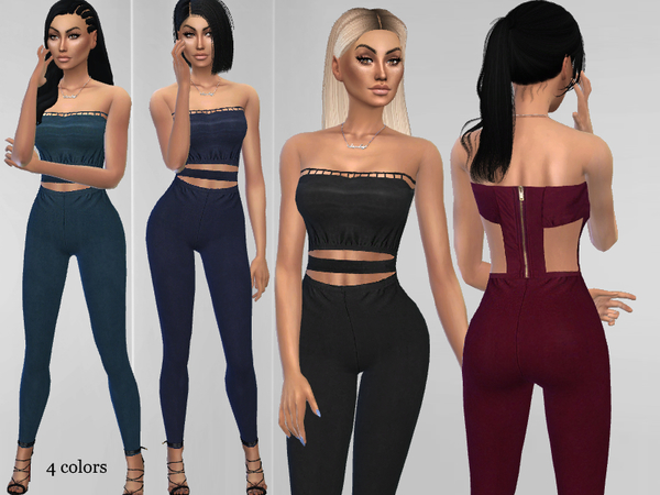  The Sims Resource: Lauren Jumpsuit by Puresim