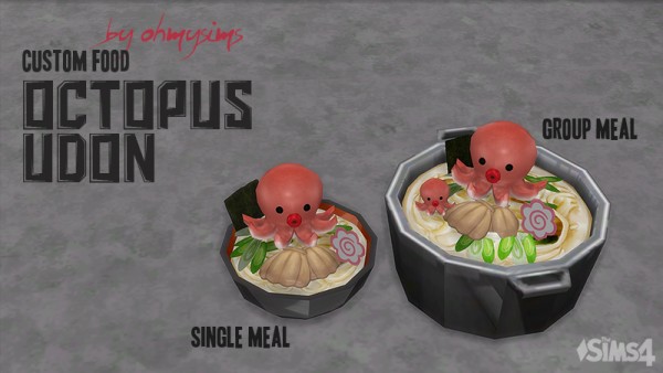  Mod The Sims: Octopus Udon by ohmysims