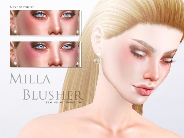 The Sims Resource: Milla Blusher N23 by Pralinesims