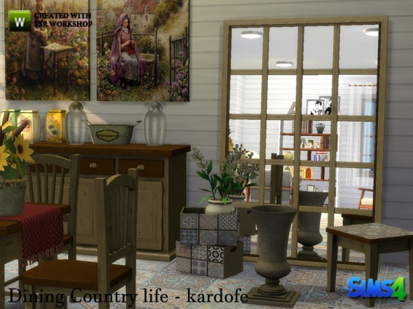  The Sims Resource: Dining Country life by Kardofe