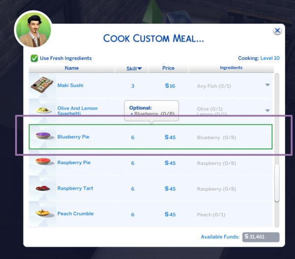 Mod The Sims: Custom Berry Pies : Raspberry and Blueberry by icemunmun