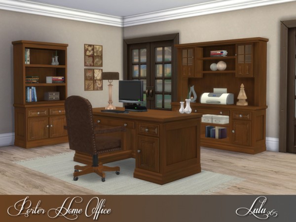  The Sims Resource: Porter Home Office by Lulu265