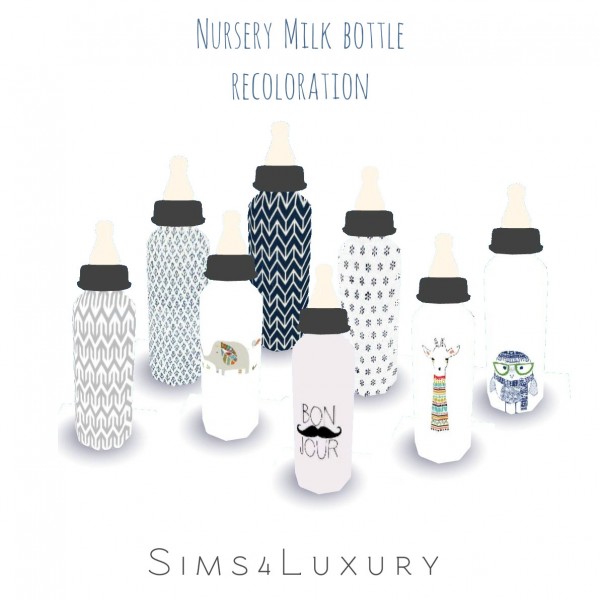  Sims4Luxury: Nursery milk bottle recolor