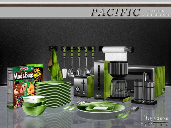  The Sims Resource: Pacific Heights Kitchen Accessories by NynaeveDesign