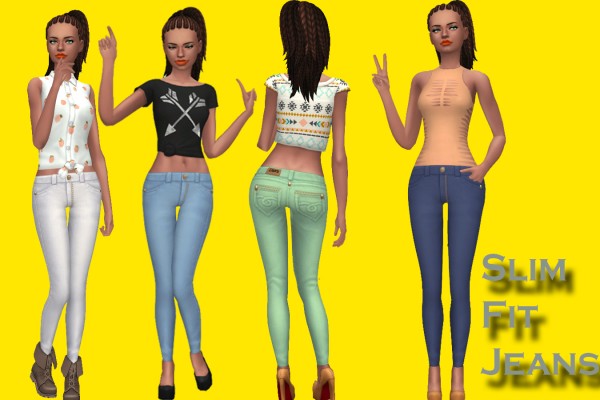  Simsworkshop: Slim fit jeans by Annabellee25
