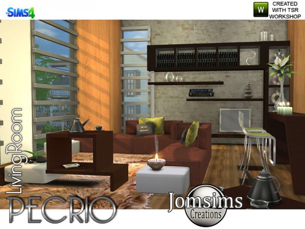  The Sims Resource: Pecrio Modern livingroom by jomsims