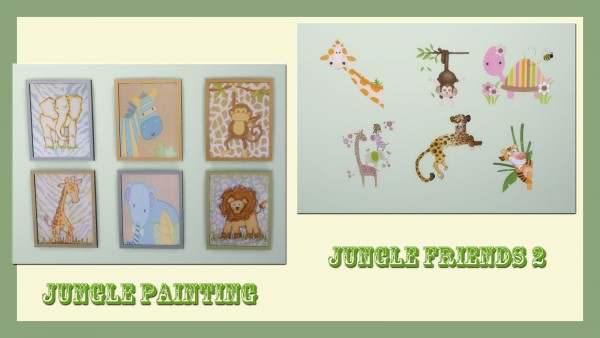  Alelore Sims Blog: Jungle and friends set