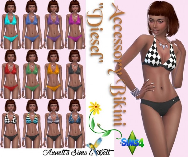  Annett`s Sims 4 Welt: Accessory Swimsuit Diesel