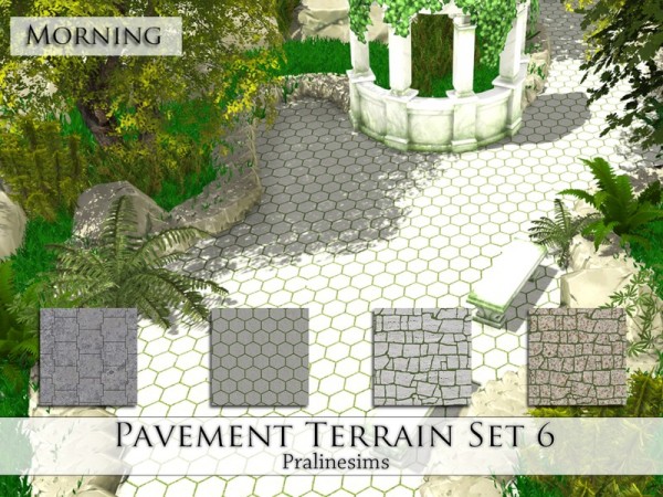  The Sims Resource: Pavement Terrain Set 6 by Praline Sims