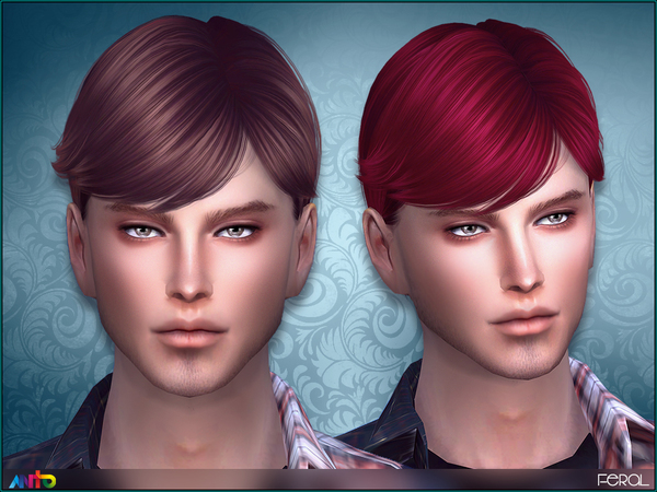  The Sims Resource: Anto   Feral Hairstyle