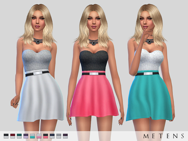  The Sims Resource: Amanda Dress by Metens