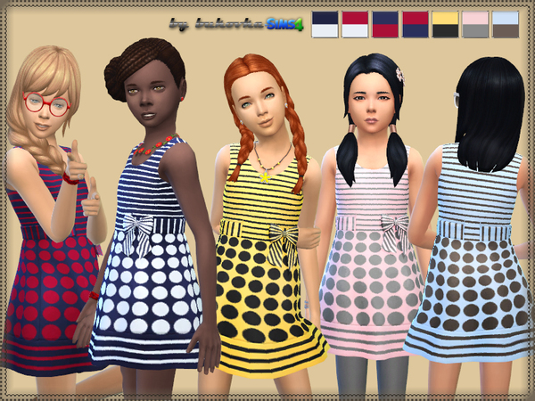  The Sims Resource: Dress Point and Strips by bukovka