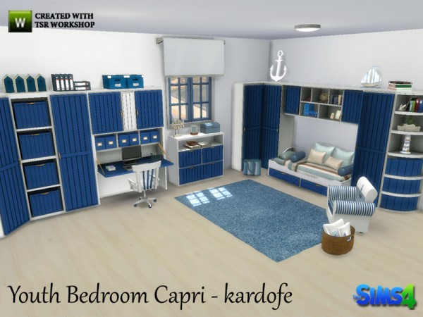  The Sims Resource: Youth Bedroom Capri by Kardofe