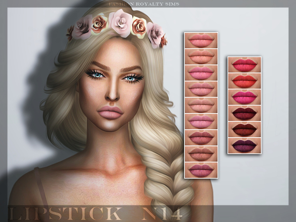  The Sims Resource: Lipstick N14 by FashionRoyaltySims