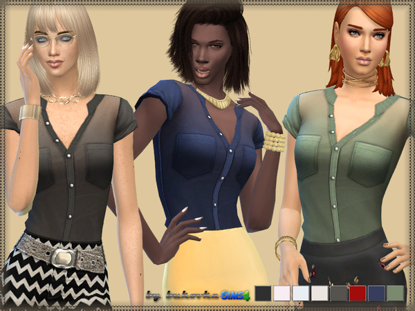  The Sims Resource: Top Samantha by bukovka