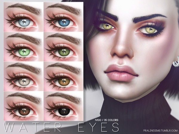  The Sims Resource: Water Eyes N100 by Pralinesims