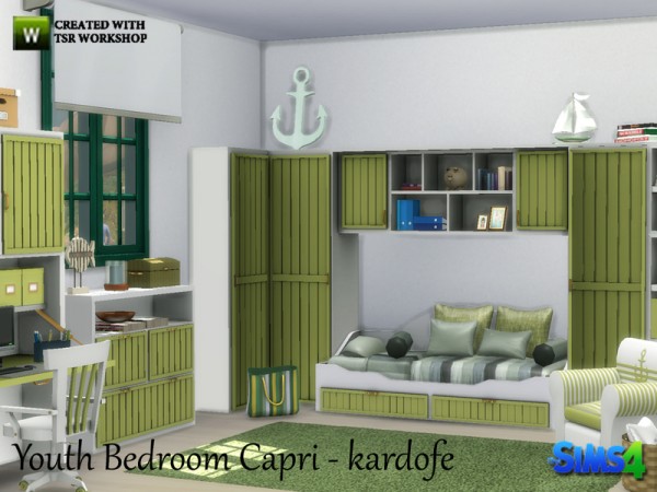  The Sims Resource: Youth Bedroom Capri by Kardofe
