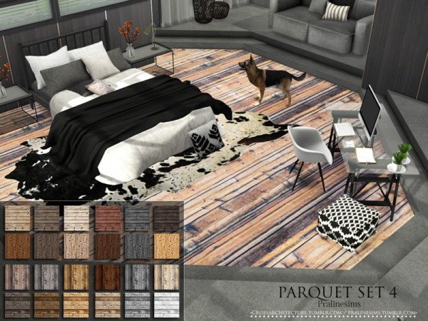  The Sims Resource: Parquet Set 4 by Pralinesims