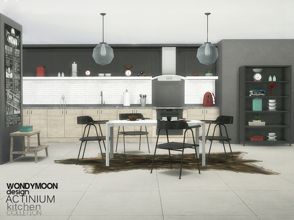  The Sims Resource: Actinium Kitchen by wondymoon