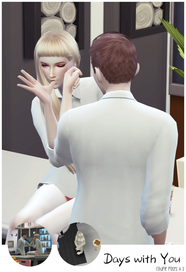 Flower Chamber: Days with You Couple poses set v.2 • Sims 4 Downloads