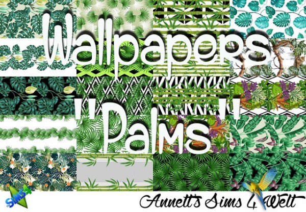  Annett`s Sims 4 Welt: Wallpapers Palms