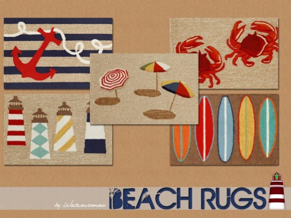  Akisima Sims Blog: Beach Rugs