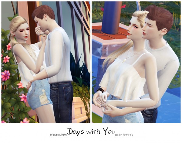  Flower Chamber: Days with You Couple poses set v.2