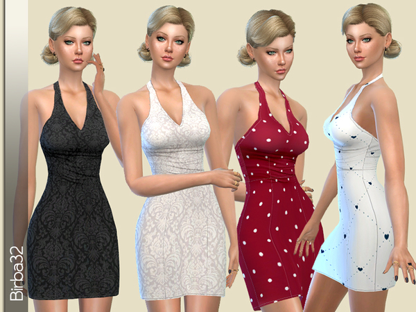  The Sims Resource: Damasco dress by Birba32