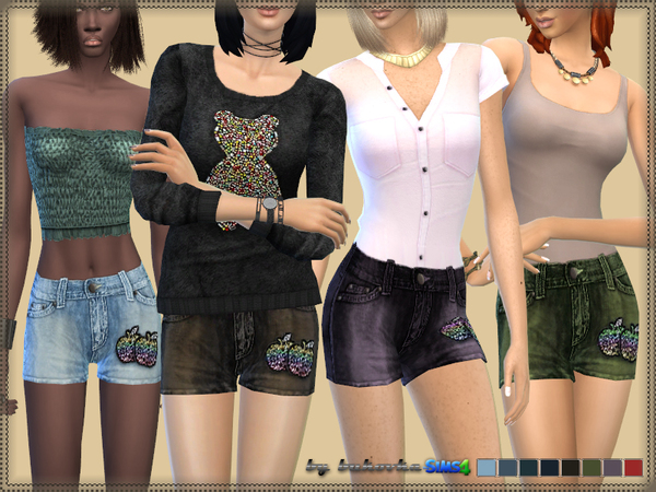  The Sims Resource: Shorts Samantha by Bukovka