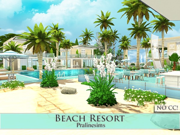  The Sims Resource: Beach Resort by Pralinesims