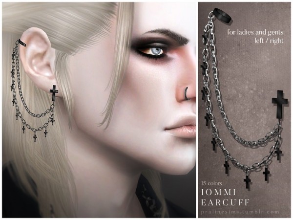 The Sims Resource: Iommi Earcuff by Pralinesims
