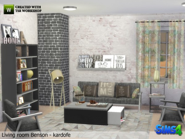  The Sims Resource: Livingroom Benson by Kardofe