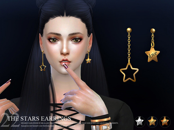  The Sims Resource: Earring 22 by S Club
