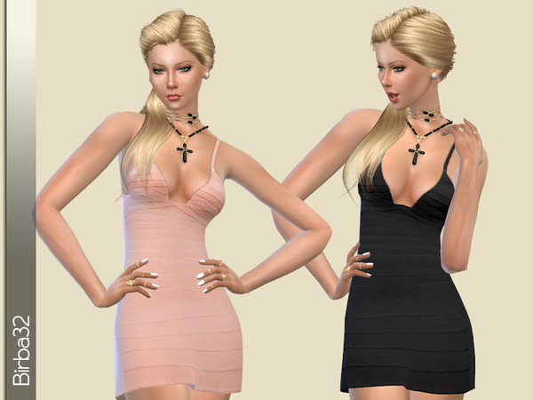  The Sims Resource: Boundage dress by birba32