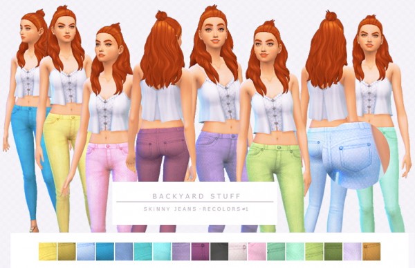  Simsworkshop: Backyard Stuff   skinny jeans recolors 1.0 by asimsfetish
