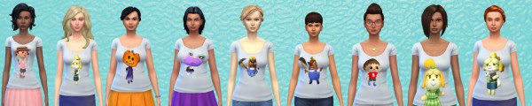  Simsworkshop: Animal Crossing shirt Part 1