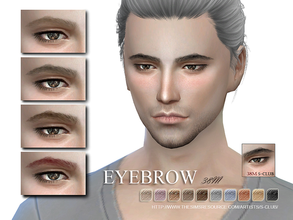  The Sims Resource: Eyebrows 38M by S Club