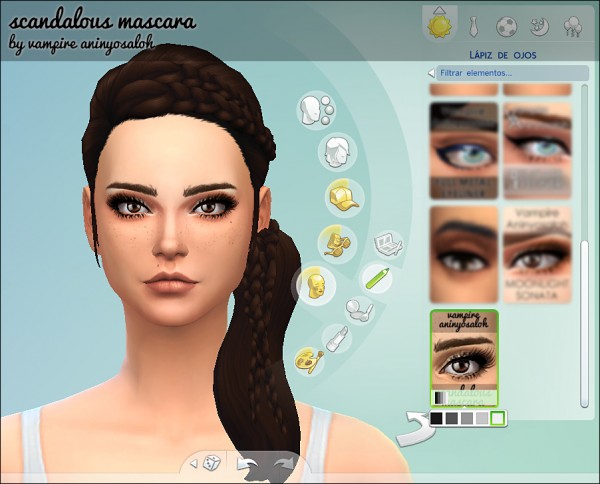  Mod The Sims: Scandalous Mascara  5 styles  by Vampire Aninyosaloh