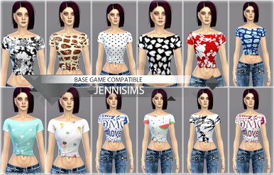  Jenni Sims: Top Shirts (14 Swatches )