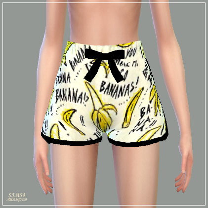  SIMS4 Marigold: Ribbon Pajamas Shorts