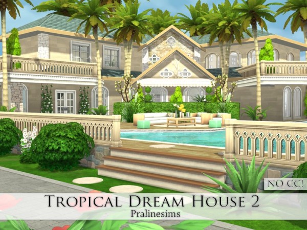  The Sims Resource: Tropical Dream House 2 by Pralinesims