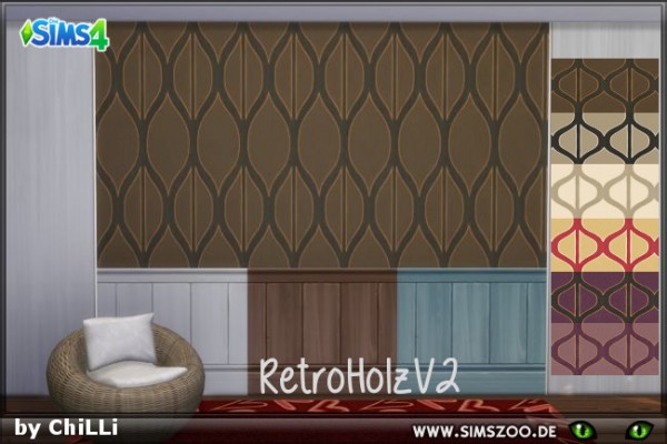  Blackys Sims 4 Zoo: Retro walls V2 by ChiLLi