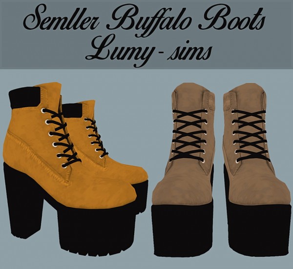  LumySims: Semller Buffalo Boots