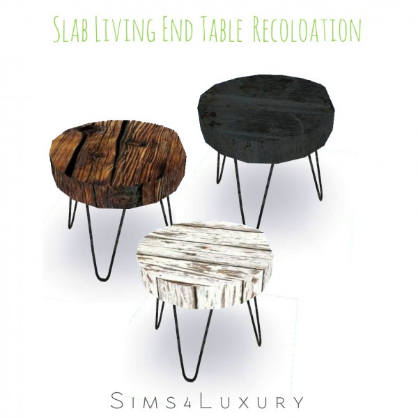  Sims4Luxury: Slab Living End Table